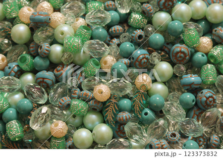 Container of Mixed Beads For Crafts and Jewelry Making 123373832