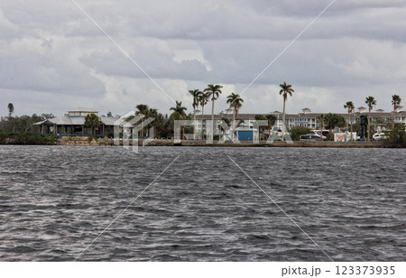 Buildings along Manatee River in Bradenton FL Buildings along Manatee River in Bradenton FL 123373935