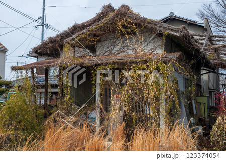 日本の岡山県岡山日本の岡山県岡山市庭瀬の歴史ある美しい風景市庭瀬の歴史ある美しい風景 123374054