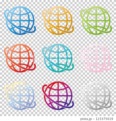 インターネット　ネットワーク　アイコン 123375019