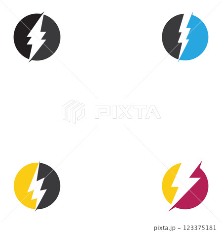 energy icon lightning icon vector energy icon lightning icon vector 123375181