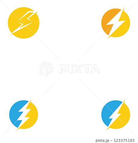 energy icon lightning icon vector energy icon lightning icon vector 123375183
