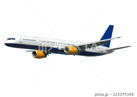 Plane isolated on a white background 123375349