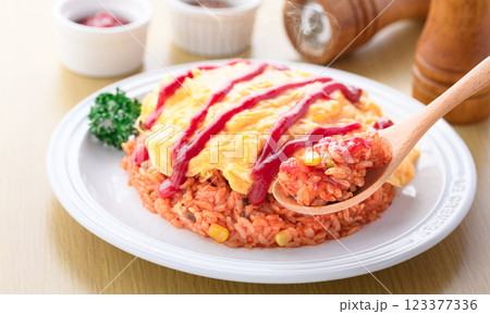 半熟ふわとろオムライス 123377336