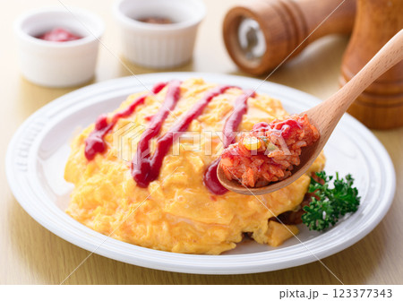 半熟ふわとろオムライス 123377343