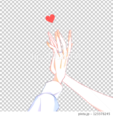 Overlapping hands of men and women, rings Overlapping hands of men and women, rings 123378245
