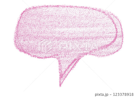 Separate pink speech bubbles on transparent background 123378918