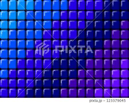 壁紙(青系タイル) 123379045