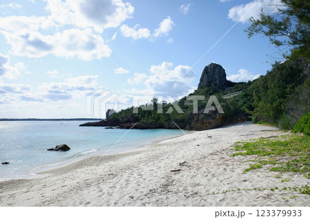 沖縄県 伊是名島 二見ヶ浦海岸・マッテラの浜 沖縄県 伊是名島 二見ヶ浦海岸・マッテラの浜 123379933