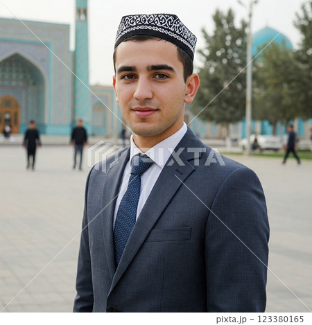 若いタジク人男性 123380165