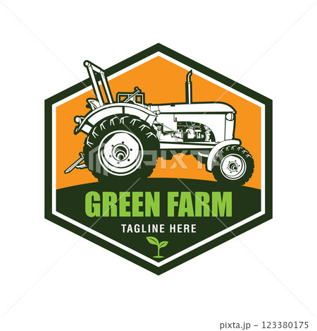 Farm Tractor vector illustration, perfect for...のイラスト素材 [123380175] - PIXTA