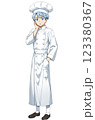 焦るコックの立ち絵素材 123380367