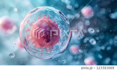 Intricate cellular structures illuminated by...のイラスト素材 [123381669] - PIXTA