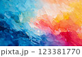 カラフルな水彩テクスチャ背景 123381770