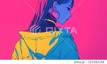 ダンサーの女の子　AI 123382168