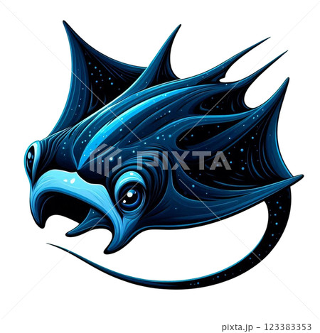 マンタのイラスト 123383353