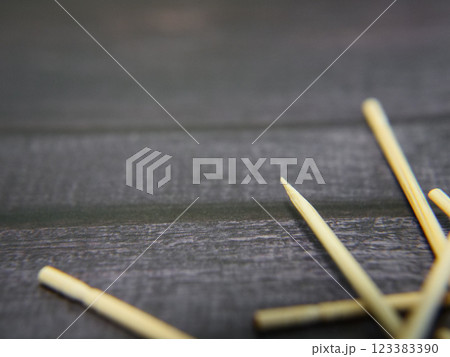 爪楊枝　料理　文字入れ　空白　シェフ  123383390