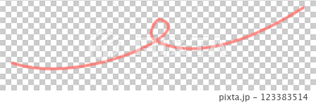 Simple line, red, curved 123383514