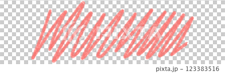 Simple line, red, wavy 123383516