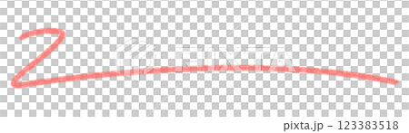 Simple line, red, jagged 123383518