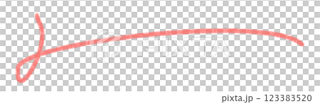 Simple line, red, curved 123383520