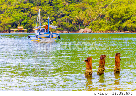 Boats ships Boat Mangrove and Pouso beach Ilha Grande Brazil. Boats ships Boat Mangrove and Pouso beach Ilha Grande Brazil. 123383670