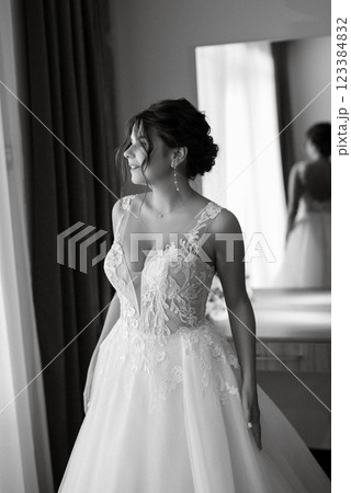 bride in a white dress at the training camp bride in a white dress at the training camp 123384832