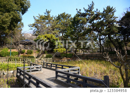 冬の名古屋・鶴舞公園 冬の名古屋・鶴舞公園 123384958