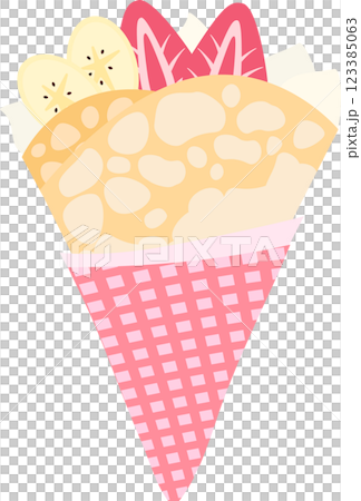 簡單可愛的縐紗插畫素材 簡單可愛的縐紗插畫素材 123385063