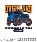 Off road Vehicle in vector illustration, perfect for Off road Club logo and T shirt design 123385535