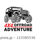 Off road Vehicle in vector illustration, perfect for Off road Club logo and T shirt design 123385536