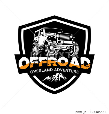 Off road Vehicle in vector illustration, perfect for Off road Club logo and T shirt design 123385537