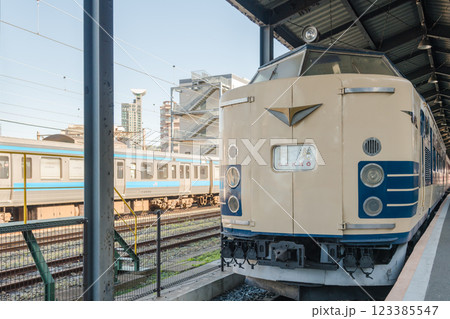 【北九州門司港 九州鉄道記念館の寝台電車特急581系】 【北九州門司港 九州鉄道記念館の寝台電車特急581系】 123385547