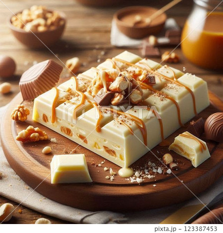 ホワイトチョコレート ホワイトチョコレート 123387453