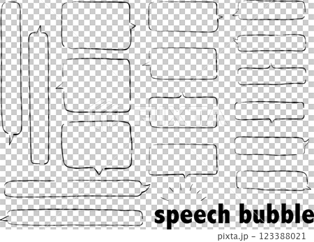 矩形的對話泡泡 123388021
