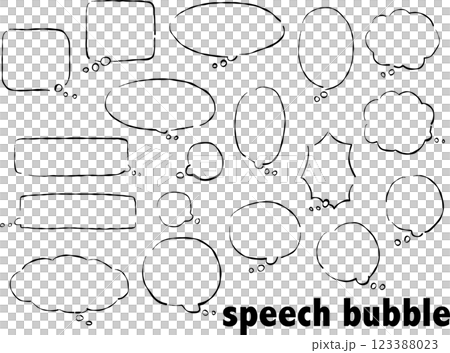 Speech bubble thoughts 123388023