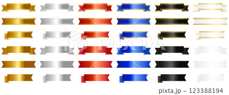 高級感のある中華風リボンとメタリックリボン36種セット 高級感のある中華風リボンとメタリックリボン36種セット 123388194
