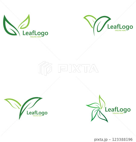 Leaf Logo Nature Template illustration Leaf Logo Nature Template illustration 123388196