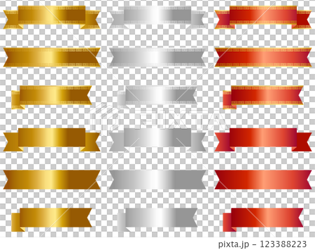 一組 18 條豪華中式絲帶和金屬絲帶 一組 18 條豪華中式絲帶和金屬絲帶 123388223
