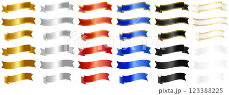 高級感のある中華風リボンとメタリックリボン36種セット 123388225
