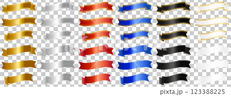 A set of 36 luxurious Chinese-style ribbons and metallic ribbons 123388225