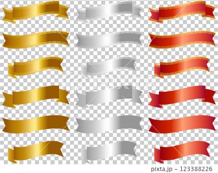 A set of 18 luxurious Chinese-style ribbons and metallic ribbons A set of 18 luxurious Chinese-style ribbons and metallic ribbons 123388226