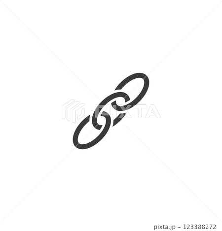 chain link icon vector logo template 123388272