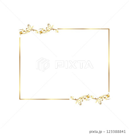 Floral Rectangle Floral border Floral Rectangle Floral border 123388841