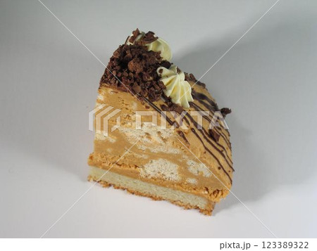 Spekkoek Cake on Plate with Tableware and Ingredients 123389322