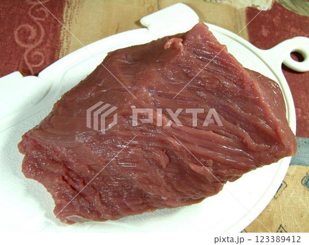 Raw meat ready for cooking close view background 123389412