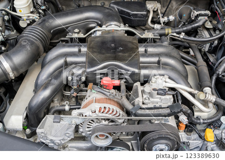 【エンジン】水平対向6気筒のエンジン 123389630