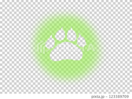 爪子圖標材料 爪子圖標材料 123389709