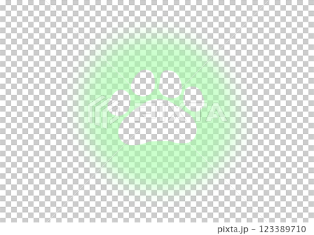 爪子圖示素材 爪子圖示素材 123389710
