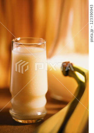 Banana Juice Background Banana Juice Background 123390943